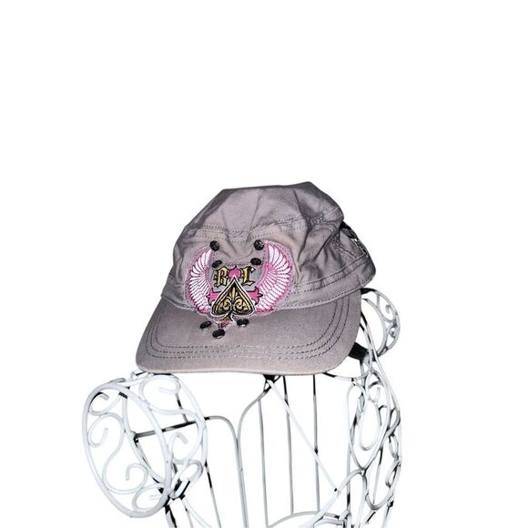 Nice Black Label Pink Brass khaki pink and Black Twill Military Cap Y2K adjustab main image 10
